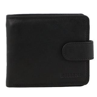 Milleni Leather Men's Tab Wallet in Black