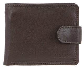 Milleni Leather Men's Tab Wallet in Brown