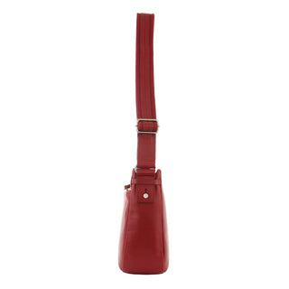 Gap Leather Ladies Cross-Body Handbag in Red