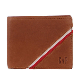 GAP Men's Leather Slimline Bi-Fold Wallet in Tan