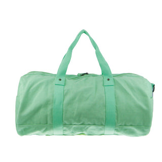 Unisex Canvas Overnighter/Barrell Bag in Sage