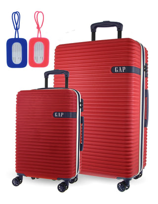 GAP Red Hard Shell LARGE and CABIN 2-Piece Set + Luggage Tag