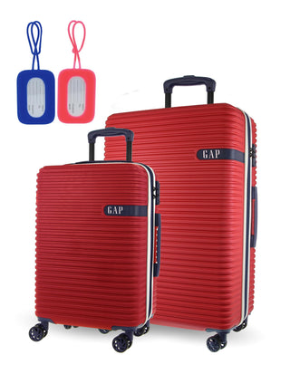 GAP Red Hard Shell MEDIUM and CABIN 2-Piece Set + Luggage Tag