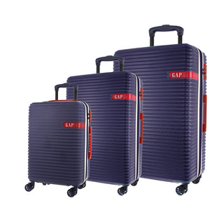 Hard-shell 3-Piece Luggage Set in Navy