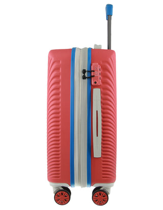 GAP Stripe Hard-shell 56cm CABIN Suitcase in Coral