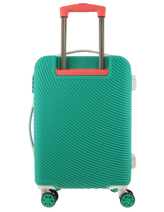 GAP Stripe Hard-shell 56cm CABIN Suitcase in Turquoise