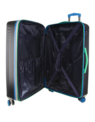 GAP Stripe Hard-shell 67cm MEDIUM Suitcase in Black
