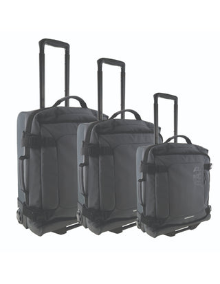 GAP 3 Piece Set Soft Shell Trolley in Charcoal