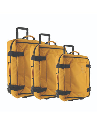 GAP 3 Piece Set Soft Shell Trolley in Yellow