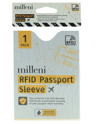 Milleni Travel RFID Passport Sleeve (1PK)