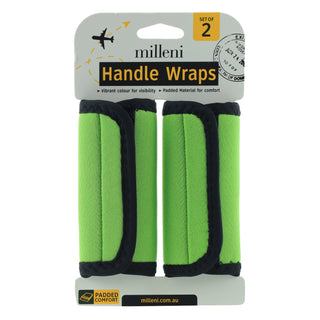 Milleni Travel Handle Wraps in Green