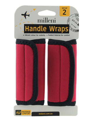 Milleni Travel Handle Wraps in Pink