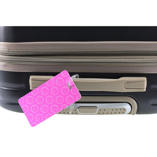 Milleni Travel Pink Stamps Luggage Tag