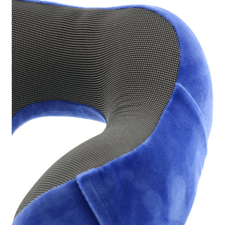 Milleni Travel Ergonomic Memory Foam Neck Pillow in Blue