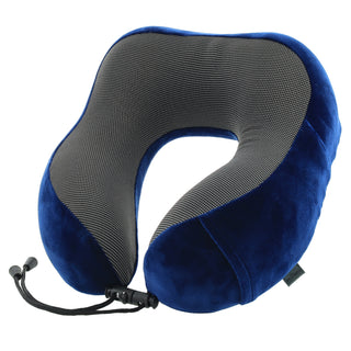 Milleni Travel Ergonomic Memory Foam Neck Pillow in Navy