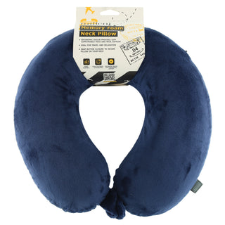 Milleni Travel Memory Foam Neck Pillow in Blue