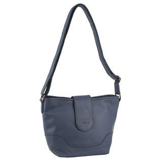 Milleni Leather Ladies Crossbody Bag in Teal