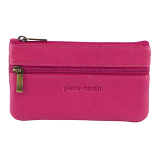 Pierre Cardin Leather Coin Purse/Key Holder in Pink