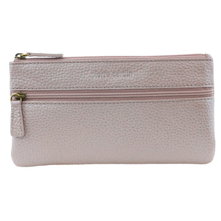 Pierre Cardin Genuine Leather Coin Purse in Pearl