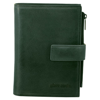 Pierre Cardin Italian Leather Ladies Tab Wallet in Emerald