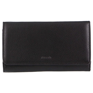 Pierre Cardin Italian Leather Ladies Wallet in Black