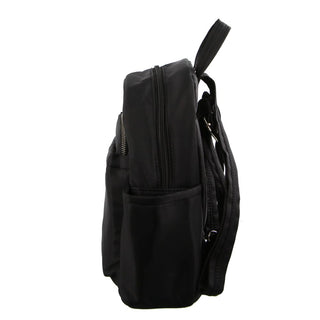 Pierre Cardin Nylon Anti-Theft Backpack in Black