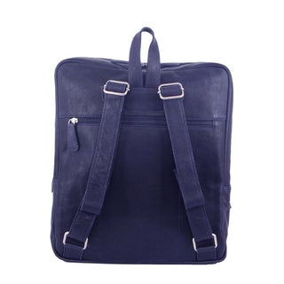 Pierre Cardin Rustic Leather Backpack in Midnight