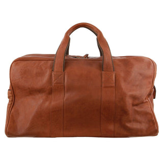 Pierre Cardin Rustic Leather Business/Overnight Bag in Cognac