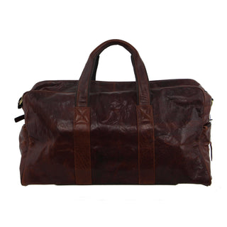 Pierre Cardin Rustic Leather Business/Overnight Bag in Chestnut