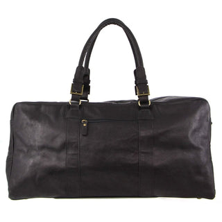 Pierre Cardin Rustic Leather Business/Overnight Bag in Black