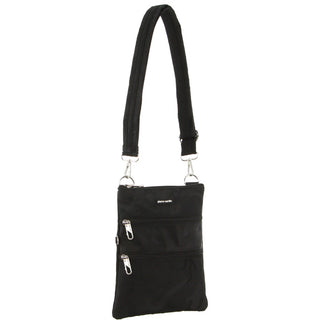 Pierre Cardin Nylon Anti-Theft Cross Body Bag in Black-Camo
