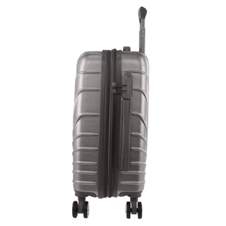 Pierre Cardin Hard Shell 3-Piece Luggage Set in Silver