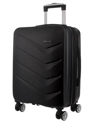 Pierre Cardin Hard Shell 3-Piece Luggage Set in Black