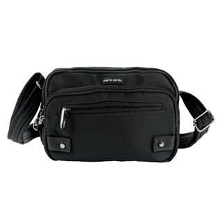 Pierre Cardin Nylon Anti-Theft Cross Body Bag in Black