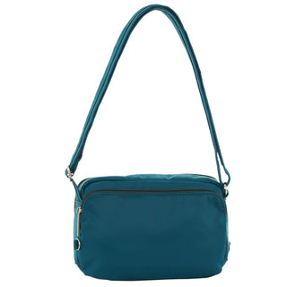 Pierre Cardin Nylon Anti-Theft Cross Body Bag in Turquoise