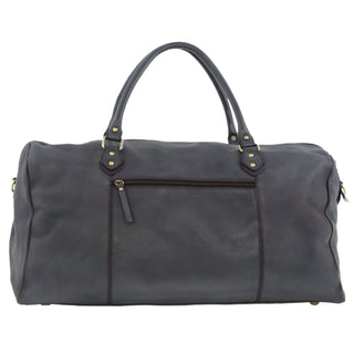 Pierre Cardin Smooth Leather Overnight Bag in Black