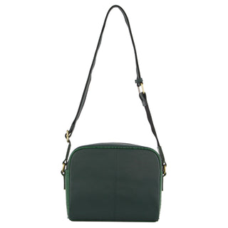 Pierre Cardin Croc-Embossed Leather Cross-Body Bag in Green