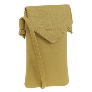 Pierre Cardin Ladies Leather Phone Bag in Yellow