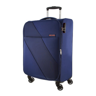 Pierre Cardin 55cm CABIN Soft Shell Suitcase in Navy