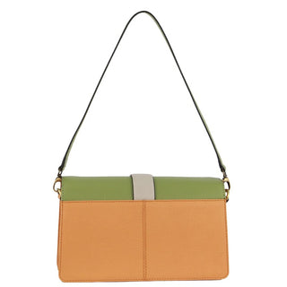 Pierre Cardin Leather Crossbody/Clutch Bag in Apricot