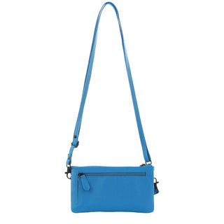 Pierre Cardin Leather Multiway Cross Body Bag in Aqua