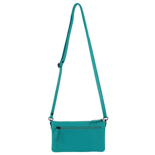 Pierre Cardin Leather Multiway Cross Body Bag in Turquoise