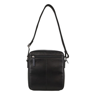 Pierre Cardin Men's Leather Cross-Body Bag in Black