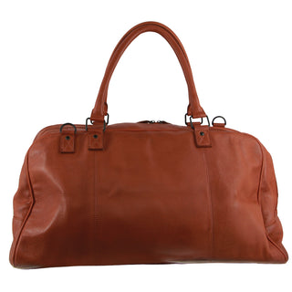 Pierre Cardin Leather Business/Overnight Bag in Cognac