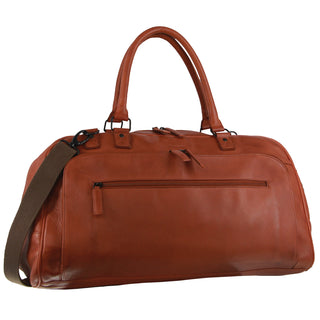 Pierre Cardin Leather Business/Overnight Bag in Cognac