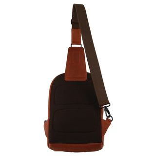 Pierre Cardin Men's Leather Sling Bag in Cognac