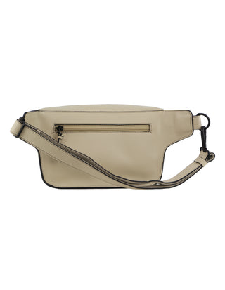 Pierre Cardin Leather 3-Way Sling Bag in Cement