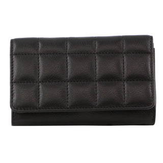 Pierre Cardin Pleated Leather Ladies Tri-Fold Wallet