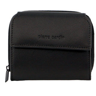 Pierre Cardin Leather Ladies Wallet in Black