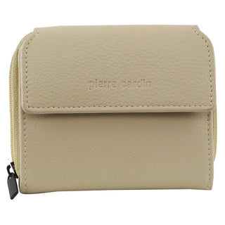 Pierre Cardin Leather Ladies Wallet in Cement